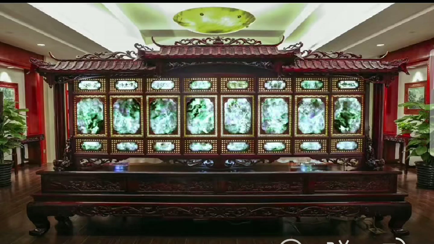 翡翠艺术屏风